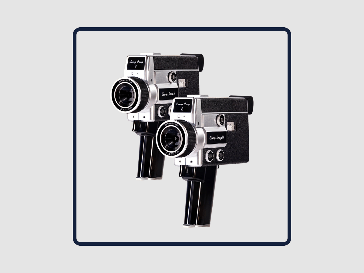 Double Video Pack kit with two vintage-style video cameras